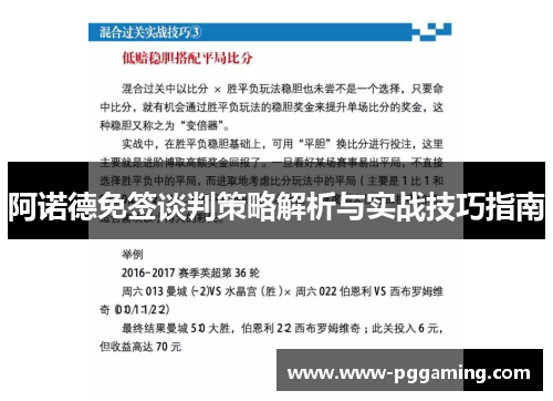 阿诺德免签谈判策略解析与实战技巧指南 阿诺德免签谈判策略解析与实战技巧指南